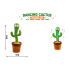 Dancing Cactus Talking Toy with Repeat Voice Recording, Singing, Dancing, LED Lights & Mimic Function | Interactive Musical Plush Cactus Toy for Kids Boys & Girls (3+ Years)