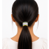 Colourful Fabric-Covered Hair Ties for Girls & Women | Soft Stretch Ponytail Holders | No Damage Elastic Hair Bands | Multicolor | Pack of 20