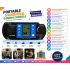 Portable Handheld Game Console for Kids | LCD Screen Electronic Brick Game | Classic Retro Gaming Console | Battery Operated | Lightweight Travel Gaming Device | Black