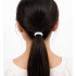 White Fabric Hair Scrunchie Bands Pack of 30 | Soft Elastic Ponytail Holders for Women & Girls | No Damage Hair Ties | Daily Use Hair Accessories