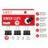 LACCO Binder Clips 19mm – Pack of 48 Pcs | Premium Black Metal Paper Binder Clips | Strong Office Clips for Documents, Files, School & Home Organization