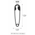 Premium Black Safety Pin Hair Clip for Women & Girls | Large Bun Holder Hair Pin | Strong Grip Hair Styling Clip | 14 cm Matte Finish Hair Accessory