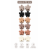 HUI Flower Hair Claw Clips for Women (Pack of 12) | Mini Matte Daisy Hair Clips | Strong Hold Non-Slip Hair Clutch Clips | Cute Korean Style Hair Accessories for Girls | Floral Hair Jaw Clips | Multicolor