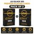 JLO Black 555 Premium Playing Cards | Club Quality Waterproof Card Deck | Smooth Finish | Family, Party & Casino Style Card Game pack of 2