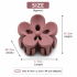 Pack of 12 Flower Shape Mini Hair Claw Clips for Women & Girls | Matte Finish Strong Hold Hair Clutch Clips | Multicolor Cute Hair Accessories