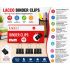 LACCO Binder Clips 19mm – Pack of 48 Pcs | Premium Black Metal Paper Binder Clips | Strong Office Clips for Documents, Files, School & Home Organization