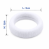 White Fabric Hair Scrunchie Bands Pack of 30 | Soft Elastic Ponytail Holders for Women & Girls | No Damage Hair Ties | Daily Use Hair Accessories