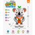 Koala Dancing Toy with Music & LED Lights | Battery Operated Musical Dancing Koala with Swinging Arms, Moving Legs & Body Movement | Interactive Educational Toy for Kids Boys & Girls 3+ Years