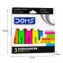 DOMS Super Neon Highlighter Pens Set of 5 | Assorted Fluorescent Colors | Chisel Tip | Fast Dry Ink | Office, School & Study Marker