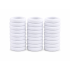 White Fabric Hair Scrunchie Bands Pack of 30 | Soft Elastic Ponytail Holders for Women & Girls | No Damage Hair Ties | Daily Use Hair Accessories