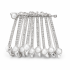 Silver Rhinestone Saree Pin with Pearl | Decorative Safety Pin Brooch for Saree, Dupatta, Shawl & Hijab | Women's Fashion Accessory (5 cm)