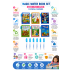 Magic Water Coloring Book Set for Kids – 6 Reusable Water Painting Books with 6 Water Pens, No-Mess Drawing & Writing Activity Book, Educational Learning Toy for Boys & Girls 3+ Years