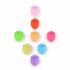 Plastic Mini Fruit Hair Clips Pack of 75 for Girls & Kids | Colorful Strawberry Mini Claw Hair Clips | Cute Small Hair Accessories for Toddlers, School, Daily Wear & Party