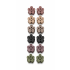 Pack of 12 Flower Shape Mini Hair Claw Clips for Women & Girls | Matte Finish Strong Hold Hair Clutch Clips | Multicolor Cute Hair Accessories