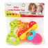 Baby Rattle Toy Set for Newborn (0M+) | Colorful Soft Plastic Infant Toys | Easy Grip Hand Teethers & Sensory Development | 4 Pieces Gift Set
