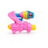 Kids Flashing Light Ray Gun Toy with Spinning Top | Pink & Yellow Plastic Toy Gun for Boys & Girls | Battery Operated Light Toy | Fun Outdoor & Indoor Play Toy for Kids