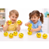 Smiley Face Stress Balls for Kids (12 Pcs) | Soft Squeeze Emoji Balls for Fun & Stress Relief | Bouncy Toy Balls for Kids | Return Gift Party Toys for Boys & Girls