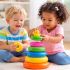 Baby Stacking Rings Toy with Duck Top | Colorful Rainbow Stacker for Toddlers | Educational & Motor Skill Development Toy for Kids (0–3 Years)