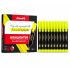 Luxor Fluorescent Highlighter Pen Collection | Pack of 10 Yellow Highlighter Markers | Chisel Tip | Fast Dry Smudge-Free Ink | Office, School, Study & Journaling