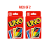 UNO Playing Cards Pack of 2 for Kids & Family – Color Matching Strategy Card Game for Boys, Girls & Adults (7+ Years)