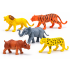 Wild Animal Toy Set for Kids | Jungle Animal Figurines Pack (Lion, Tiger, Elephant, Rhino, Leopard) | Educational Animal Toys for Toddlers | Kids Learning & Pretend Play Set (3+ Years)