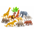 Wild Animal Toy Set for Kids (12+ Pieces) | Jungle Animal Figurines with Trees | Educational Learning Toys for Toddlers | Zoo Animal Play Set for Boys & Girls (3+ Years)