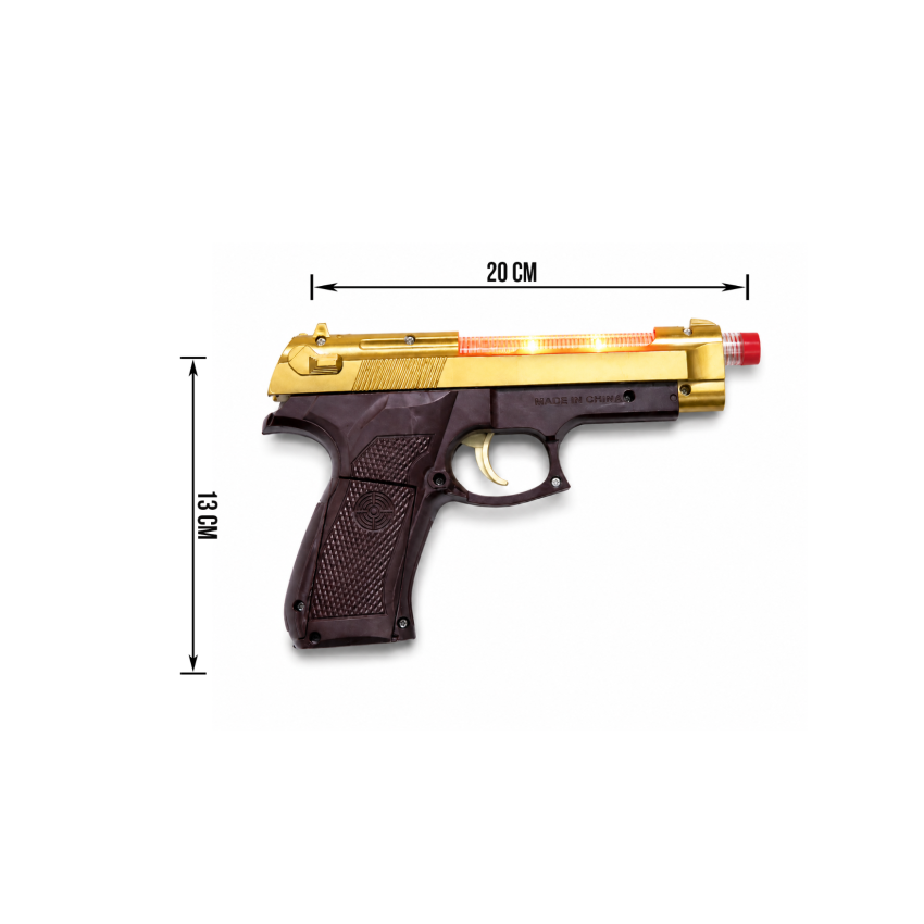 Futuristic Light Toy Gun for Kids with LED Glowing Effects & Sound