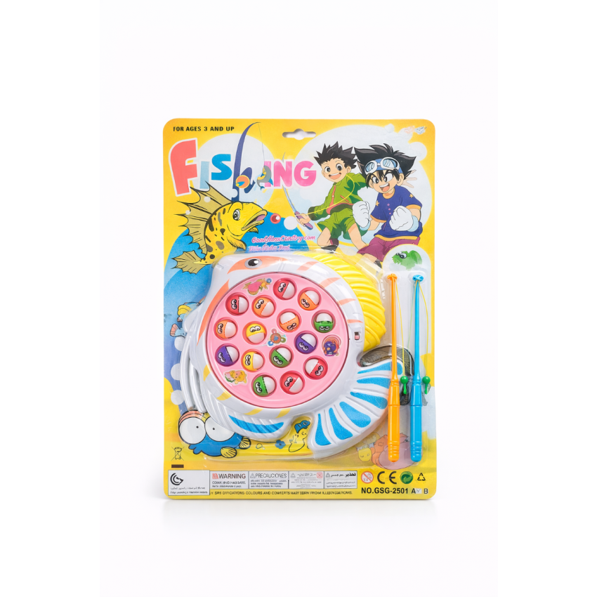Kids Fishing Game Toy Set with Rotating Fish Board & Magnetic Fishing Rods | Musical Interactive Toy for Boys & Girls | Fun Learning & Hand-Eye Coordination Game (3+ Years)