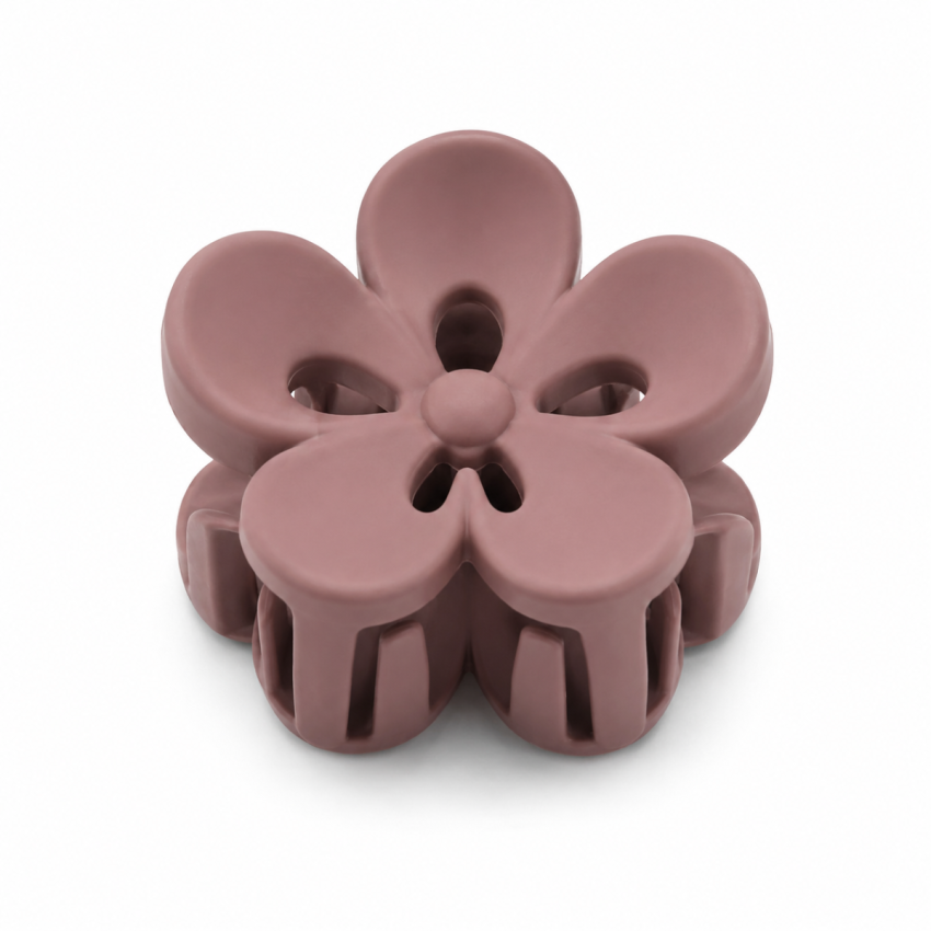 Pack of 12 Flower Shape Mini Hair Claw Clips for Women & Girls | Matte Finish Strong Hold Hair Clutch Clips | Multicolor Cute Hair Accessories