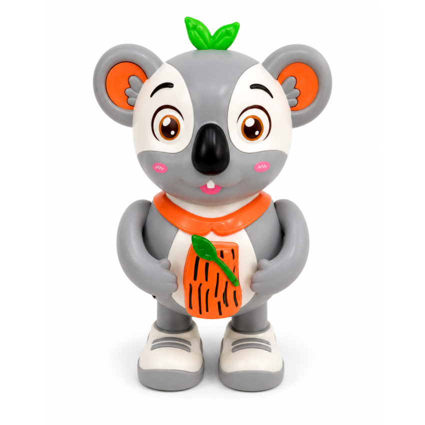 Koala Dancing Toy with Music & LED Lights | Battery Operated Musical Dancing Koala with Swinging Arms, Moving Legs & Body Movement | Interactive Educational Toy for Kids Boys & Girls 3+ Years