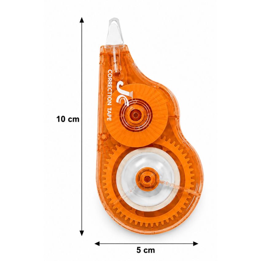 Correction Tape Dispenser Pack of 3 | 12m x 5mm Smooth Rolling Correction Tape | Instant Dry White Correction Roller | Office, School & Home Stationery
