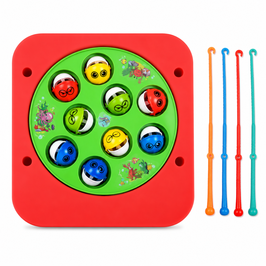 Kids Fishing Game Toy Set for Boys & Girls | Colorful Magnetic Fishing Board Game | Educational Fun Toy for Kids Age 3+