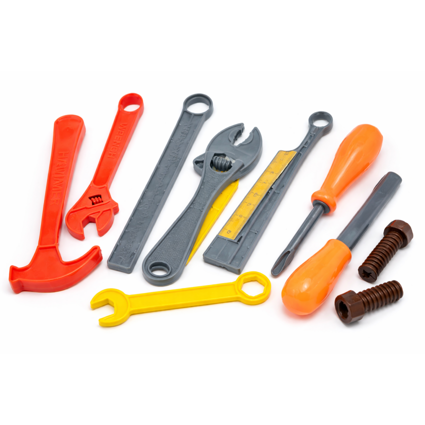 Kids Tool Kit Toy Set | Colourful Construction Tools Play Set for Kids | Pretend Play Engineering Toy with Hammer, Wrench & Screwdriver | Educational Toy for Boys & Girls (3+ Years)