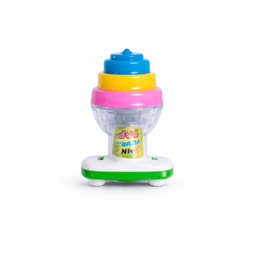 Kids Spinning Top Toy with Colorful Layers | Hand Spin Rotating Top Toy for Boys & Girls | Durable Plastic Educational Toy for Kids (3+ Years)