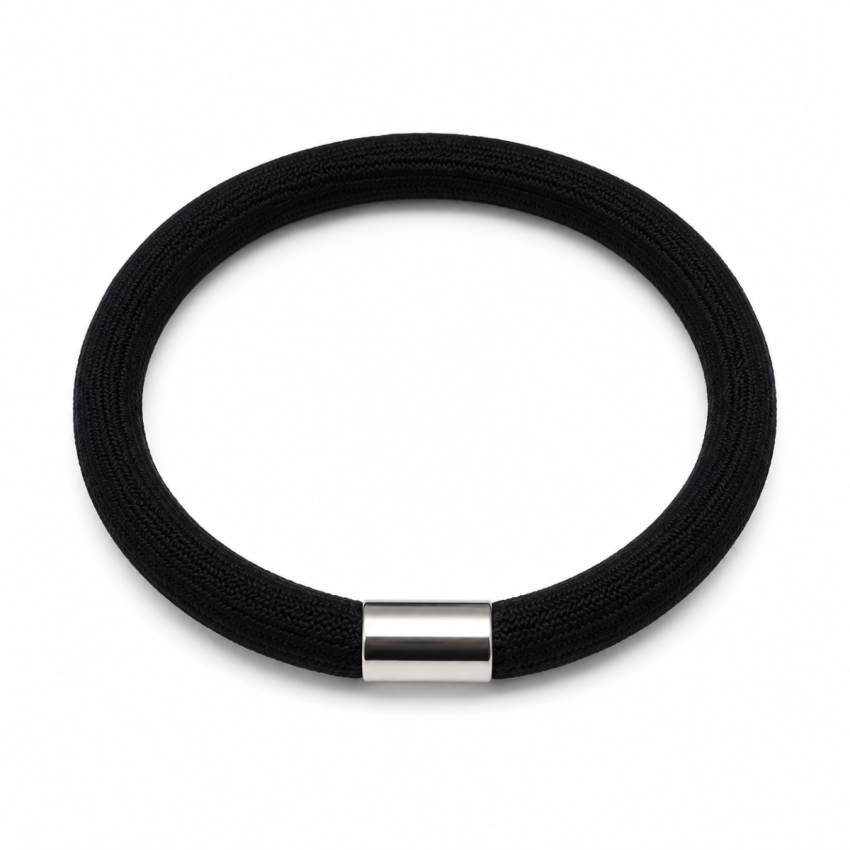 Black Hair Ties Band for Women & Girls | Soft Stretch Elastic Ponytail Holders | No Damage Hair Bands | Daily Use Hair Accessories | Pack of 20