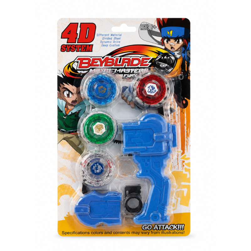 Kids Toy Battle Top Kit with Launcher & Spinning Tops | Beyblade Style Arena Game Set for Boys & Girls | Action Fighting Top Toy Set