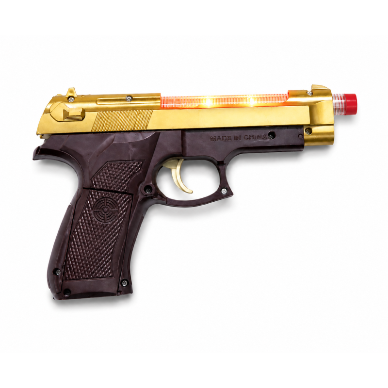 Futuristic Light Toy Gun for Kids with LED Glowing Effects & Sound